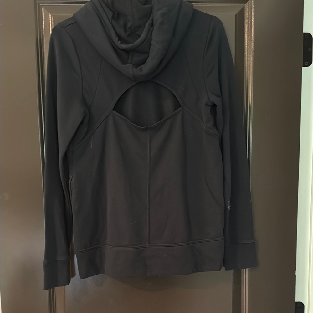 Black Women's UA Hoodie with Cutout Back